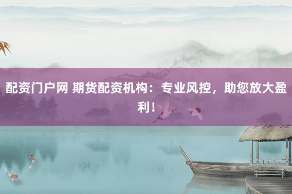 配资门户网 期货配资机构：专业风控，助您放大盈利！