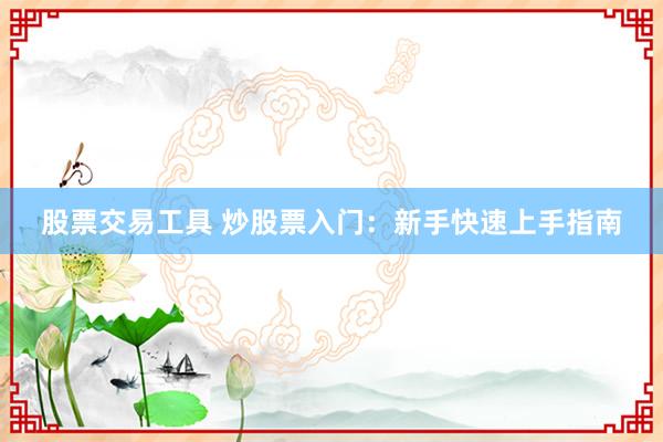 股票交易工具 炒股票入门：新手快速上手指南